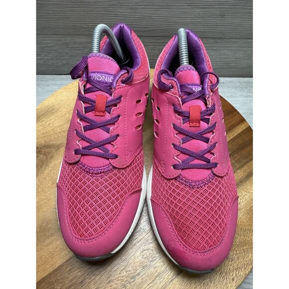 Vionic Venture Sneakers Athletic Walking Shoes Orthopedic Pink Women’s Size 8 - Picture 3 of 10